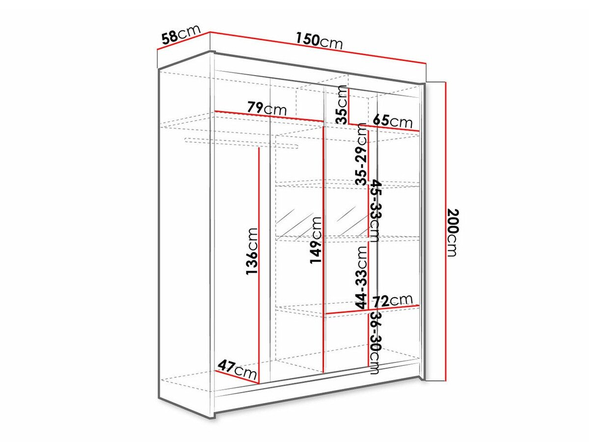 Armoire Closico Vastor II (Sonoma chêne)