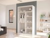 Armoire Closico 163 (Noir + Blanc)