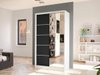 Armoire Closico 166 (Blanc + Noir)