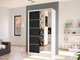 Armoire Closico Fractor III (Blanc + Noir)