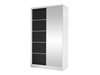 Armoire Closico Fractor III (Blanc + Noir)
