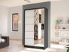 Armoire Closico Fractor III (Noir + Blanc)