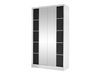 Armoire Closico Fractor V (Blanc + Noir)