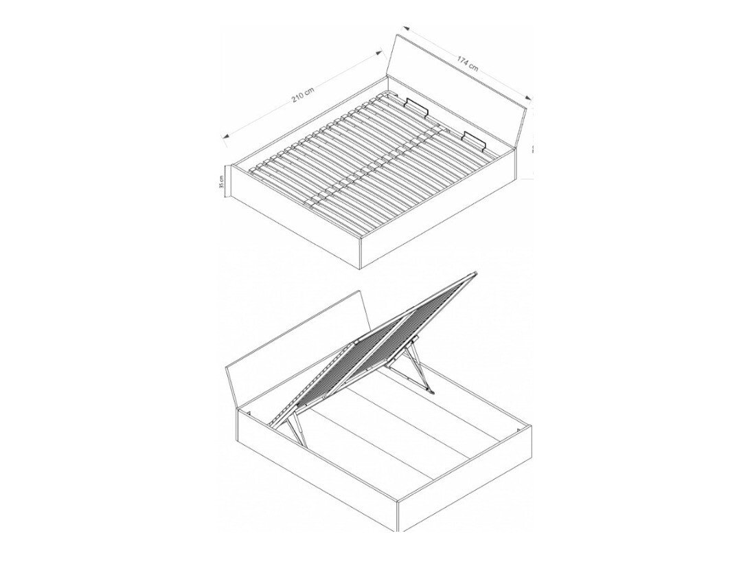Lit Elicavo 103 (Blanc)