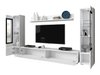 Ensemble de salon Mirfivo 101 (Blanc + Blanc brillant)