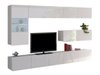 Ensemble de salon Remus IV (Blanc + Blanc brillant)