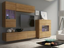 Ensemble de salon Tivdalu 107 (Chêne doré)