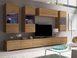 Ensemble de salon Tivdalu 121 (Chêne doré)