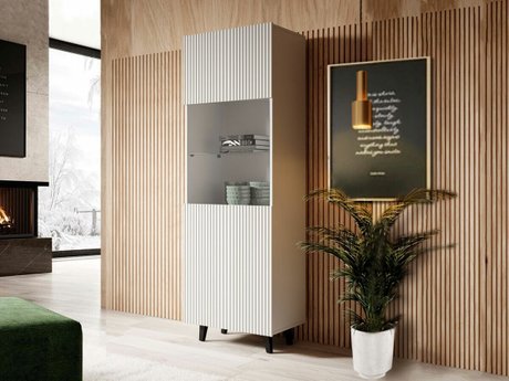 Étagère Levmari 108 (Blanc + Noir)