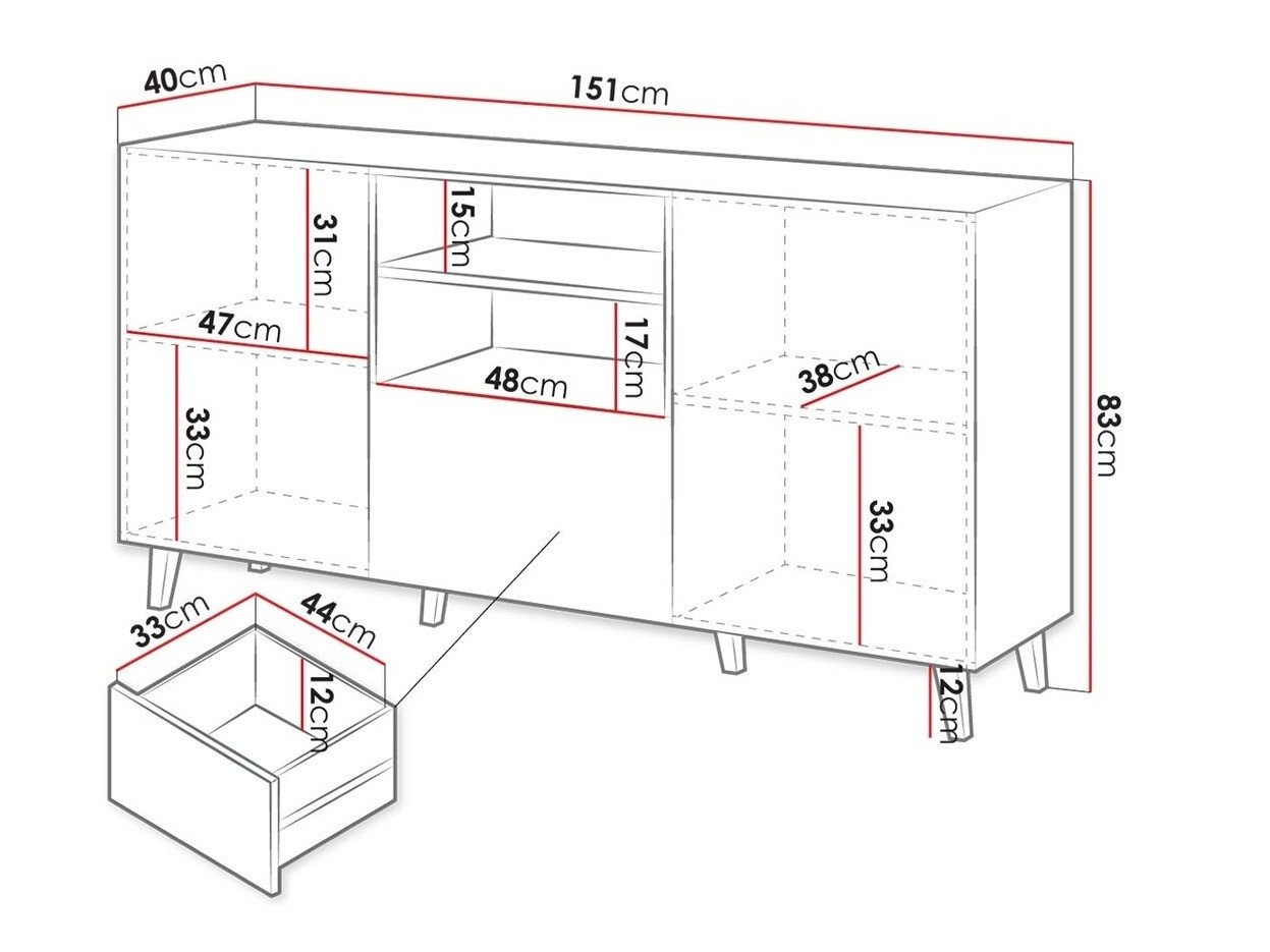 Commode Levmari 100 (Blanc)
