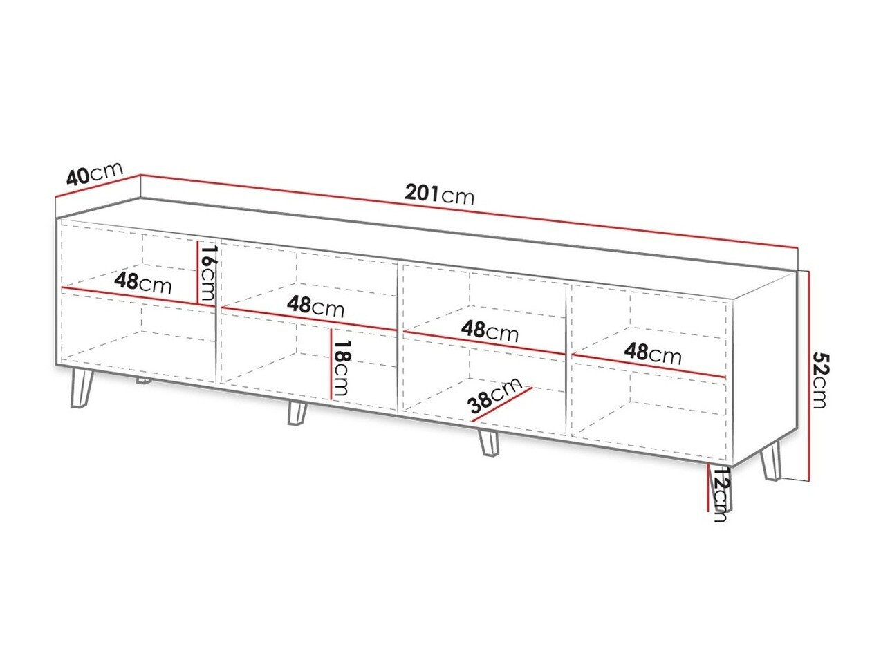 Meuble TV Dicto I (Noir)