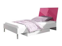 Lit Salmere 102 (Blanc + Rose brillant)