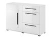Commode Ophsalu 107 (Blanc + Blanc brillant)