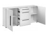 Commode Ophsalu 108 (Blanc + Blanc brillant)