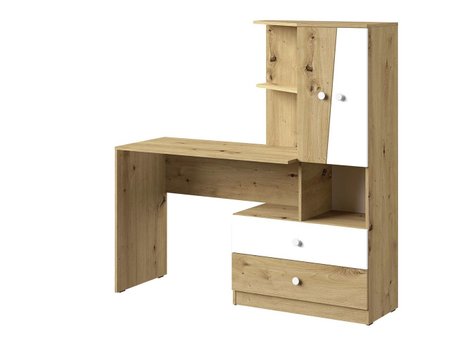 Bureau Almira 110 (Chêne Artisan + Blanc)