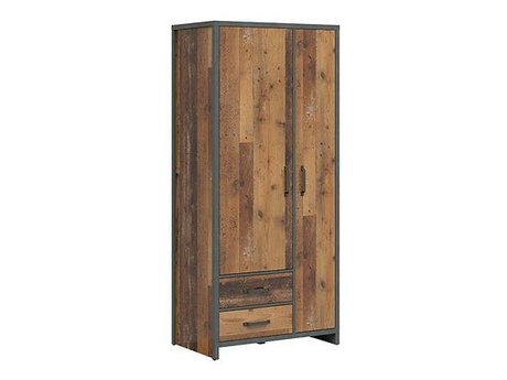 Armoire Belsera 110 (Marron + Matera gris)
