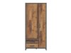 Armoire Belsera 110 (Marron + Matera gris)