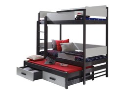 Lit superposé Henderson 114 (Graphite + Gris)