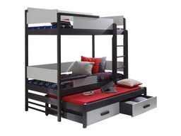 Lit superposé Henderson 114 (Graphite + Gris)