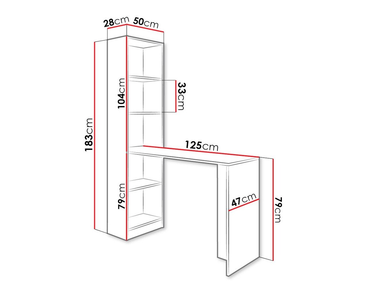 Bureau Dover 109 (Blanc)