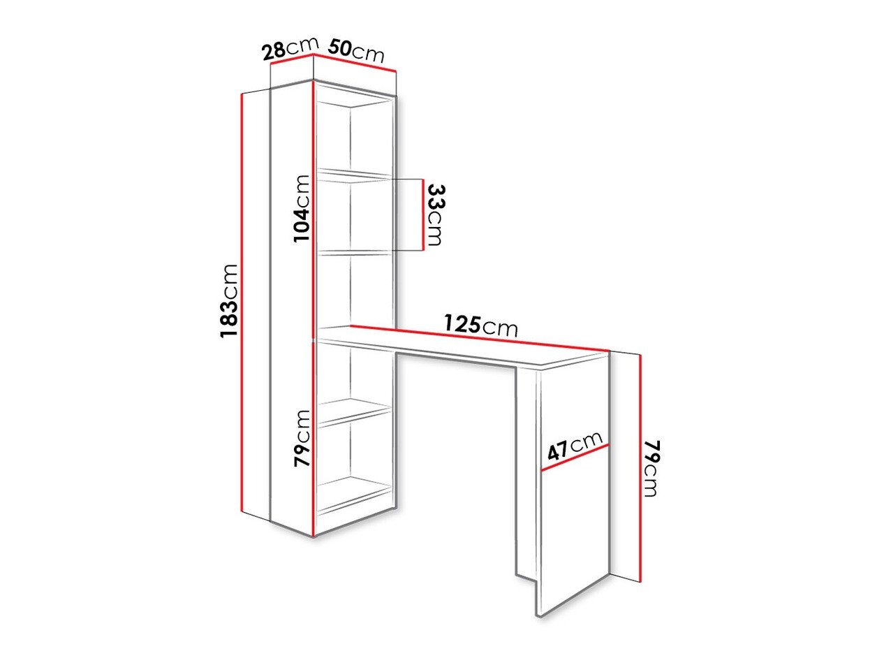Bureau Dover 109 (Blanc)