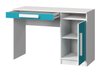 Bureau Merevari 100 (Blanc + Blanc brillant + Gris)