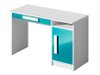 Bureau Merevari 100 (Blanc + Brillant Turquoise)