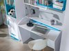 Bureau Sorviru 100 (Blanc + Turquoise)