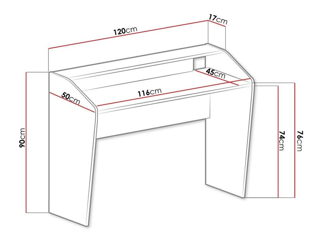Bureau Sorviru 100 (Blanc + Turquoise)