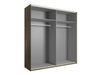 Ensemble de chambre Felelie 108 (Chêne Flagstaf foncé + Argent)