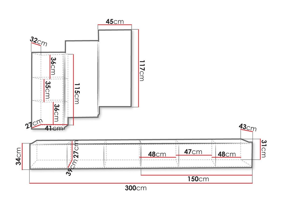Ensemble de salon Tivdalu 131 (Blanc)