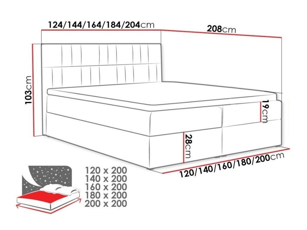 Lit boxspring Pons I (Kronos 15)