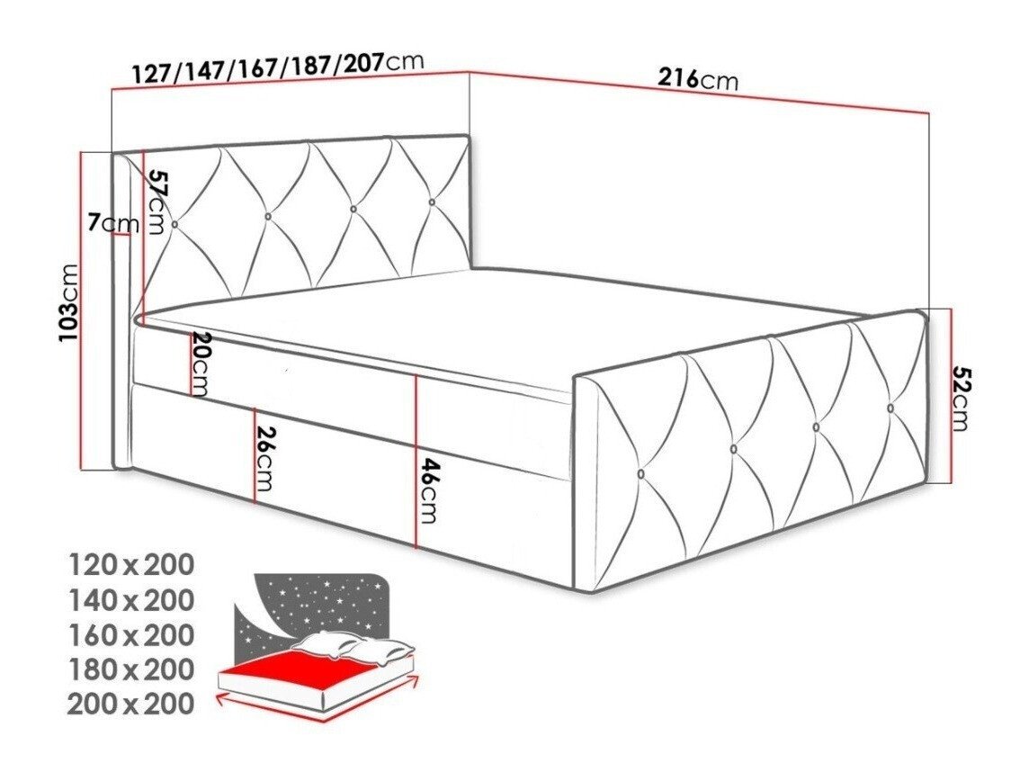 Lit boxspring Litus I (Zetta 304)
