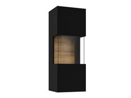 Armoire murale Revmiru 101 (Noir + Chêne wotan)