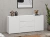 Commode Revmiru 103 (Blanc + Chêne wotan)