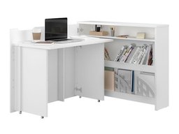 Bureau d'angle Concept Pro Lenart (Blanc)