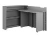 Bureau d'angle Concept Pro Lenart (Gris)