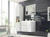 Ensemble de salle de bain Sarasota 122 (Blanc + Blanc brillant)