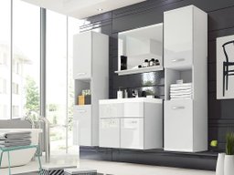 Ensemble de salle de bain Sarasota 123 (Blanc + Blanc brillant)