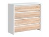 Commode Nolroma 105 (Blanc + Sonoma chêne)