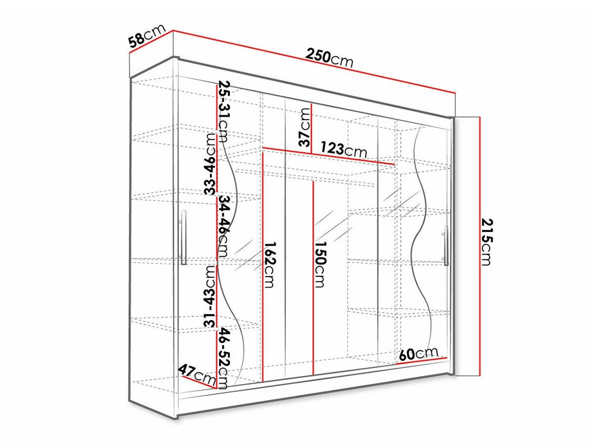 Armoire Closico 119 (Blanc)