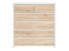 Commode Nolroma 126 (Blanc + Sonoma chêne)