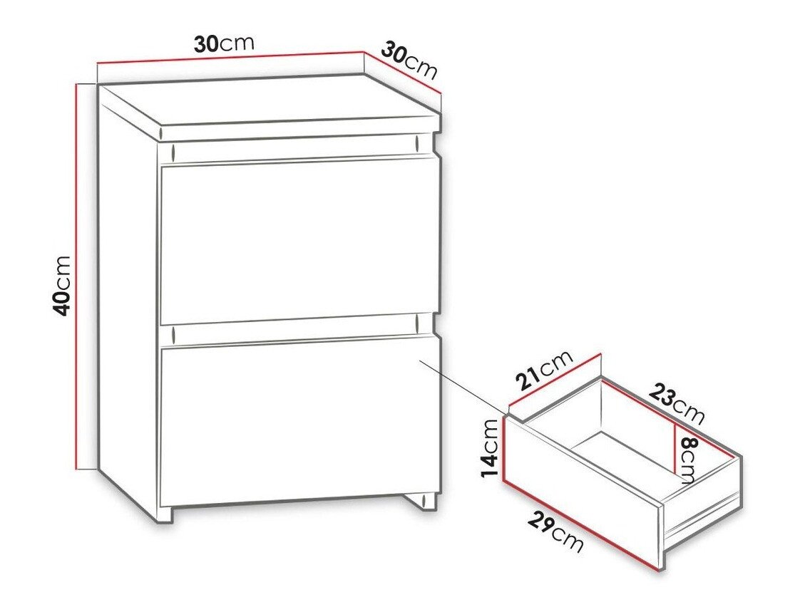 Table de chevet Mandeville 107