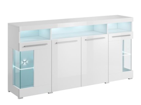 Buffet Torvire 113 (Blanc + Blanc brillant)