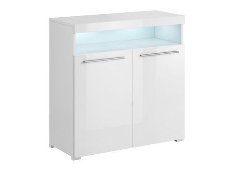 Buffet Torvire 114 (Blanc + Blanc brillant)