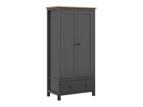 Armoire Sordoro 119 (Graphite + Chêne Artisan)