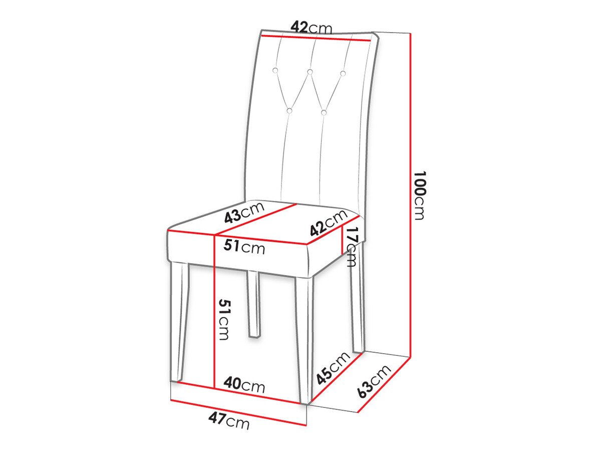 Chaise Racine 108 (Noir + Magic Velvet 2216)