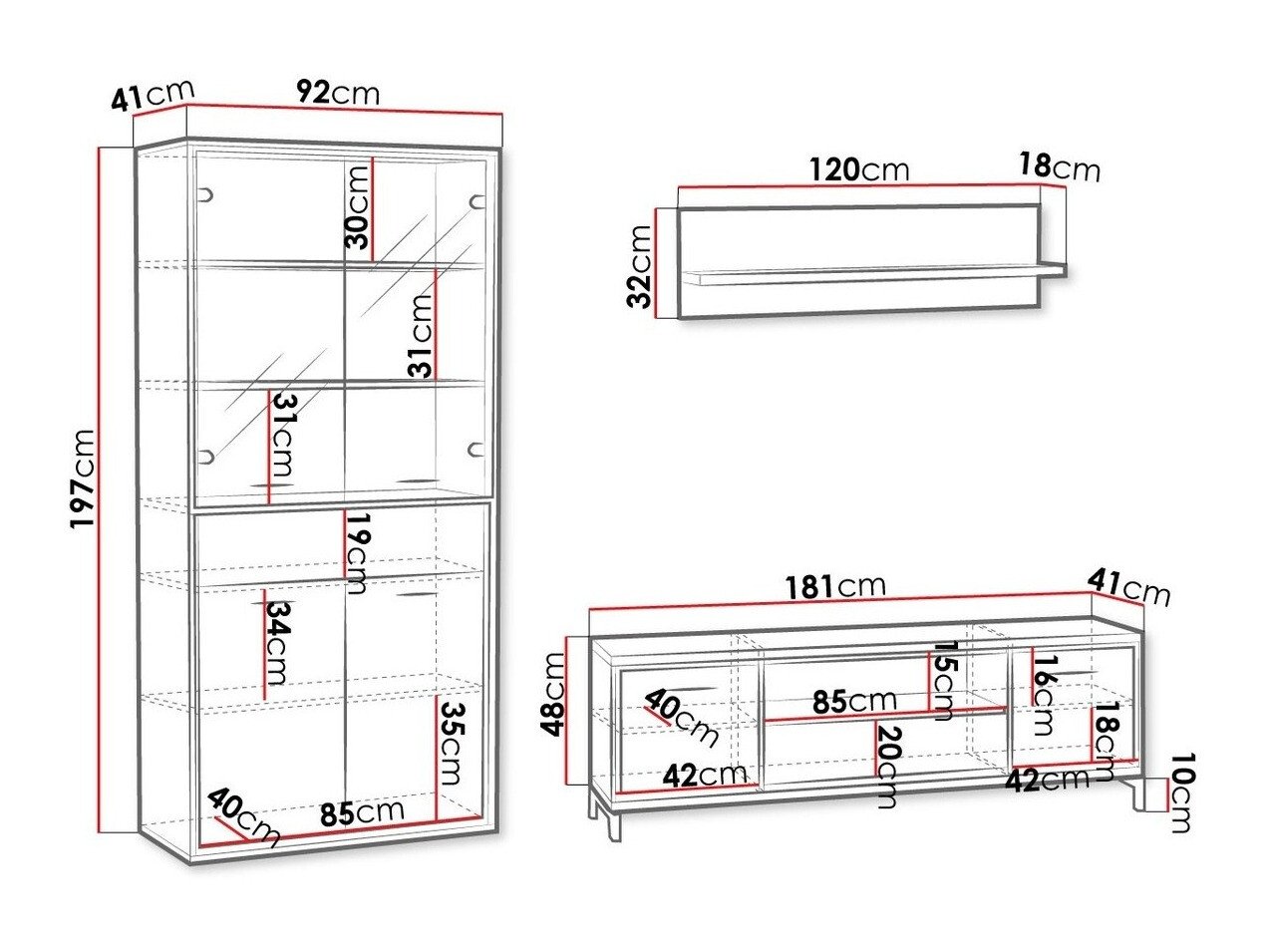 Ensemble de salon Etrmoni 119 (Clair bois)