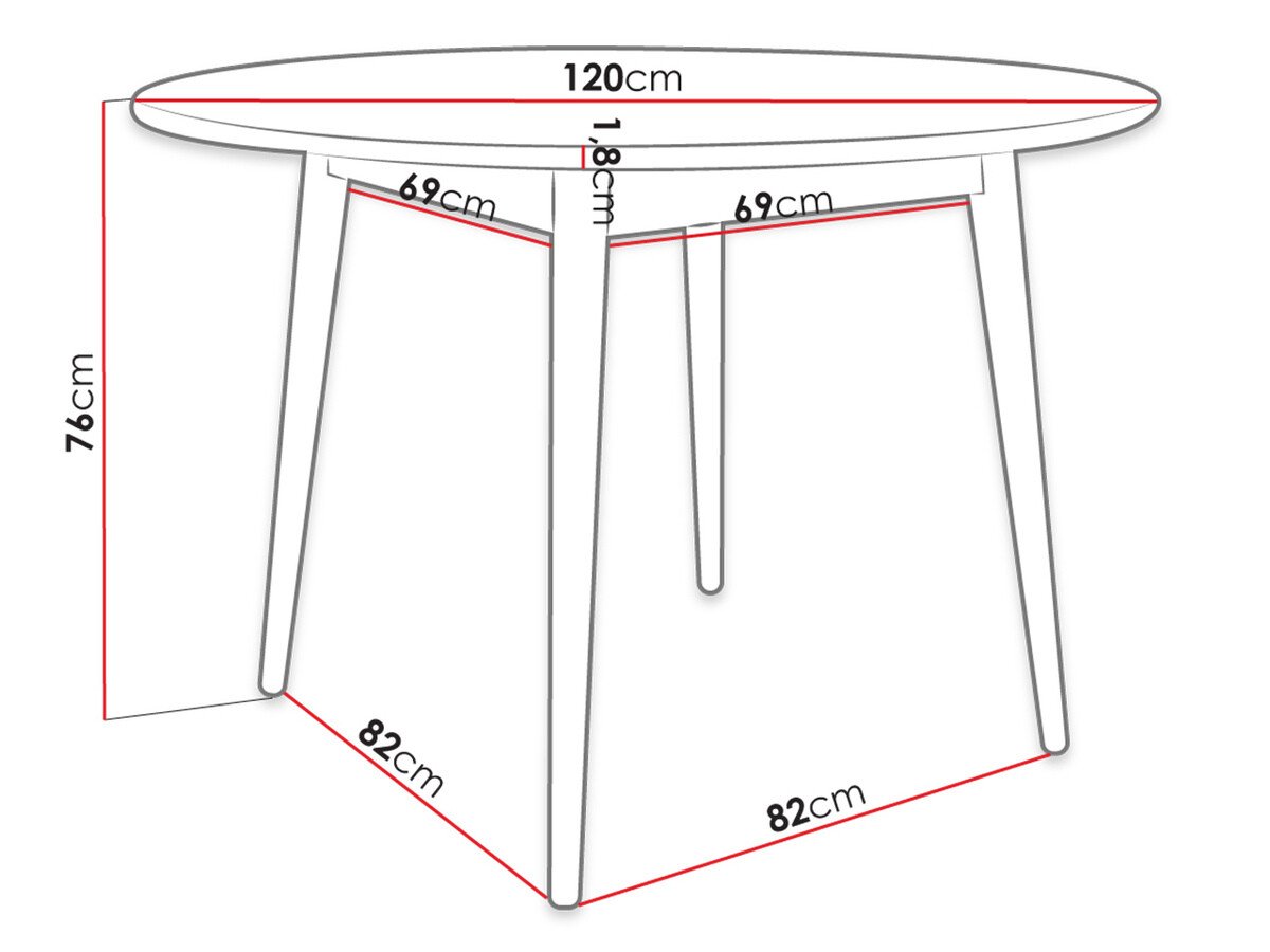 Table Racine 118 (Marron)