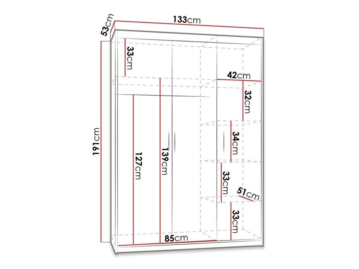 Armoire Novduni 102 (Chêne de Lefkas)